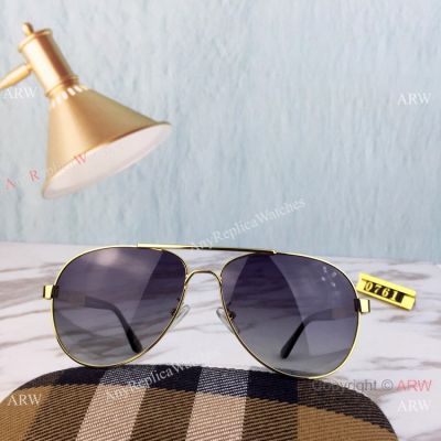 New Replica Cartier Gold and Black Men Sunglasses - Polarized Lenses